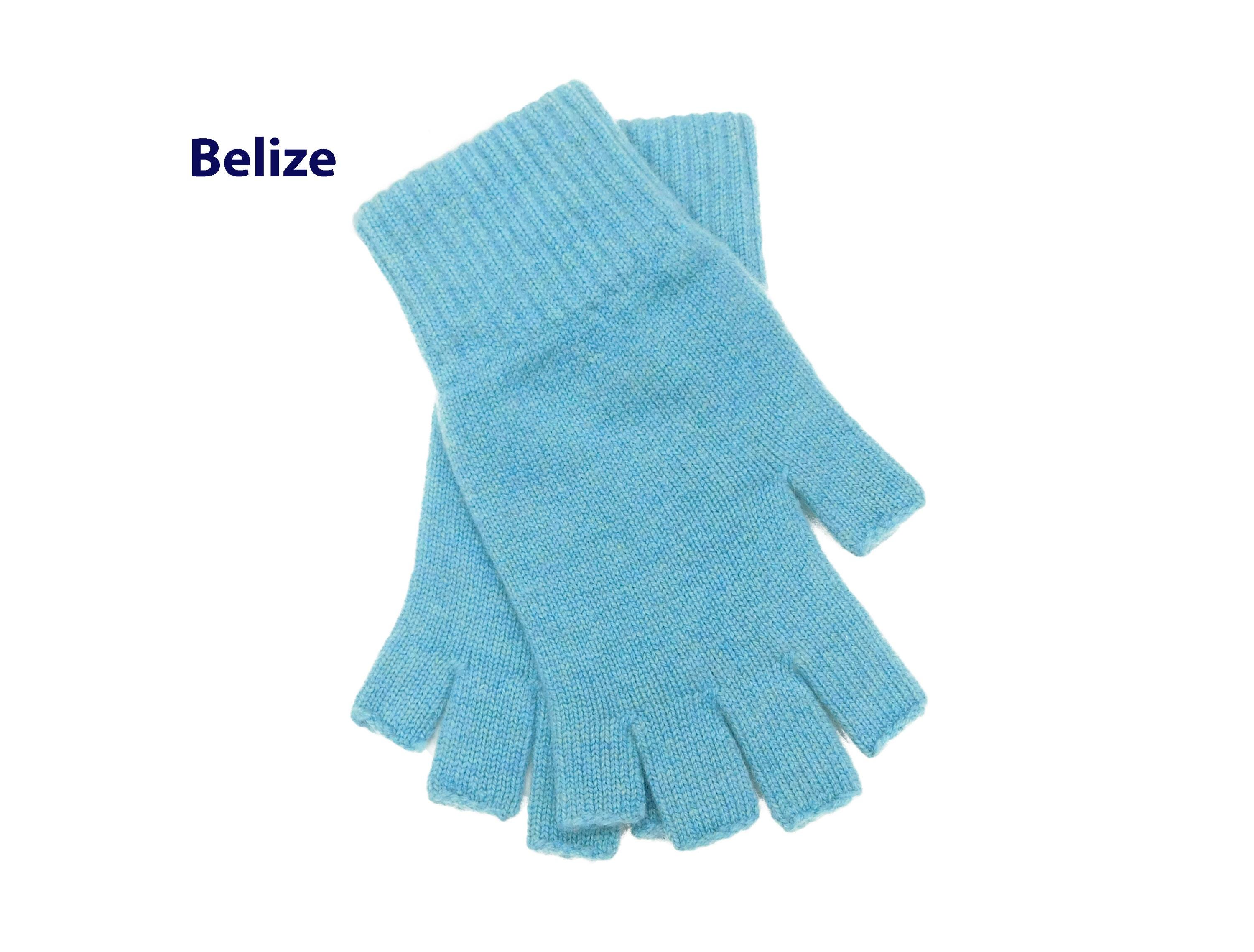 Ladies' Pure Cashmere Fingerless Gloves – Handcrafted in Hawick