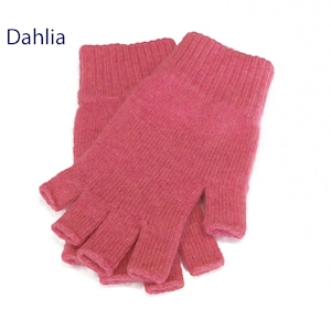 Fingerlose Damenhandschuhe aus reinem Kaschmir handgefertigt in Hawick, Schottland Dahlia