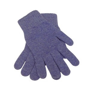 Mens Pure Cashmere Gloves Made in Hawick, Scotland Various colours Denim