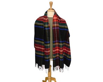 Lambswool Tartan Stole / Wrap — Woven in the Scottish Highlands