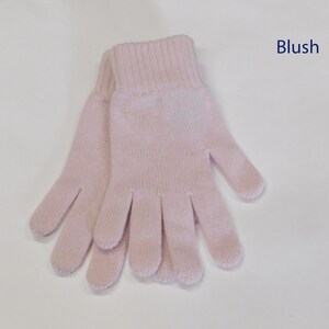 Gants pur cachemire pour femme Fabriqués à la main à Hawick, en Écosse Blush