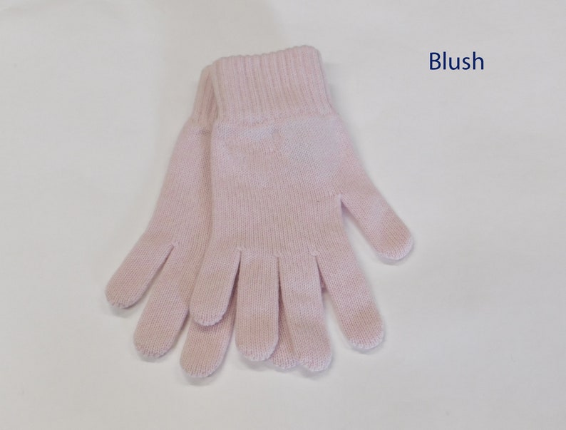 Gants pur cachemire pour femme Fabriqués à la main à Hawick, en Écosse Blush