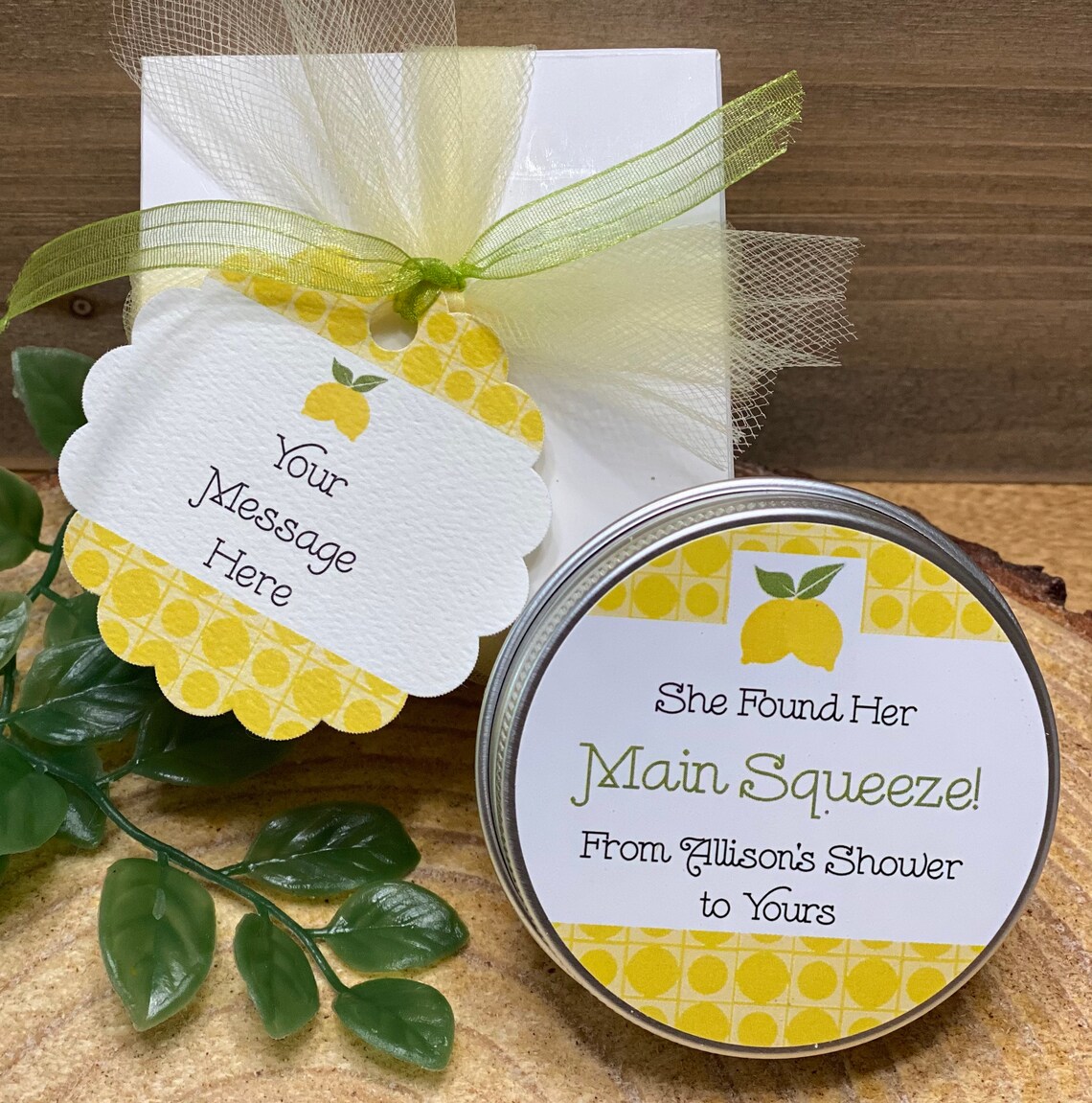 Main Squeeze Wedding Shower Favors Lemon Wedding Shower Etsy