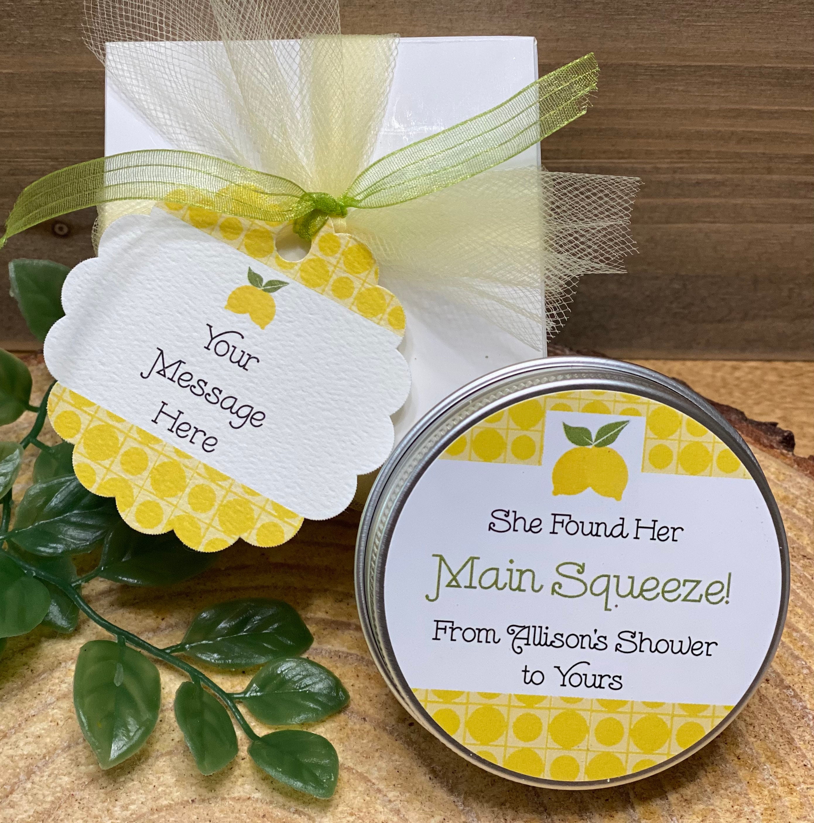 Main Squeeze Wedding Shower Favors Lemon Wedding Shower Etsy