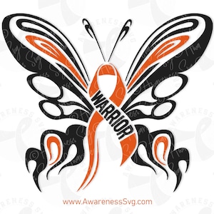 Kidney Cancer Png, Leukemia Svg, Multiple Sclerosis, Rsd Awareness Svg File, Adhd Fighter Svg, Copd Warrior, Crps Survivor Svg, Orange