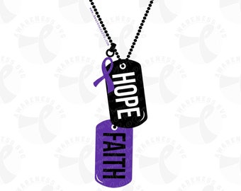 Epilepsy Warrior Svg, Pancreatic Cancer Svg, Chiari, Crohns, Colitis, Lupus Fighter Svg, Fibromyalgia Svg, Alzheimers Awareness Svg, Purple