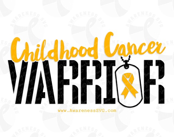 Childhood Cancer Awareness Svg Childhood Cancer Svg Cancer | Etsy