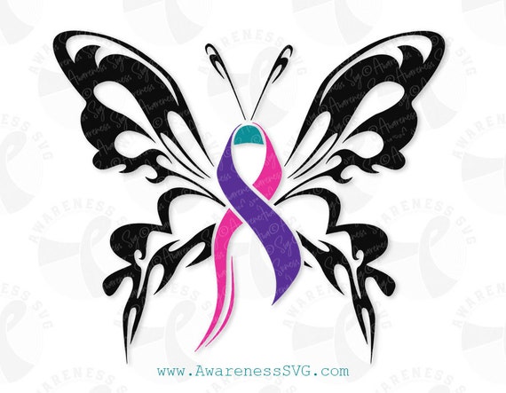 Thyroid Cancer Butterflies (I'm a survivor) - HT Never Tide Down