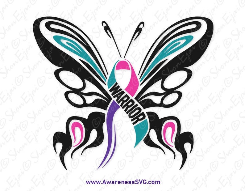 Free Free 56 Butterfly Awareness Ribbon Svg SVG PNG EPS DXF File