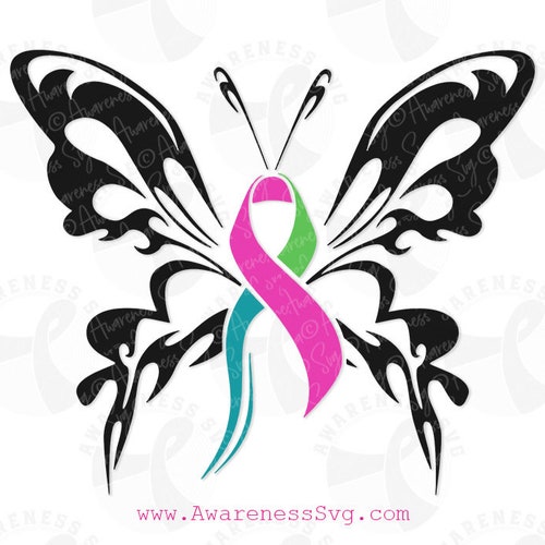 Metastatic Breast Cancer Ribbon Svg Png Breast Cancer Etsy