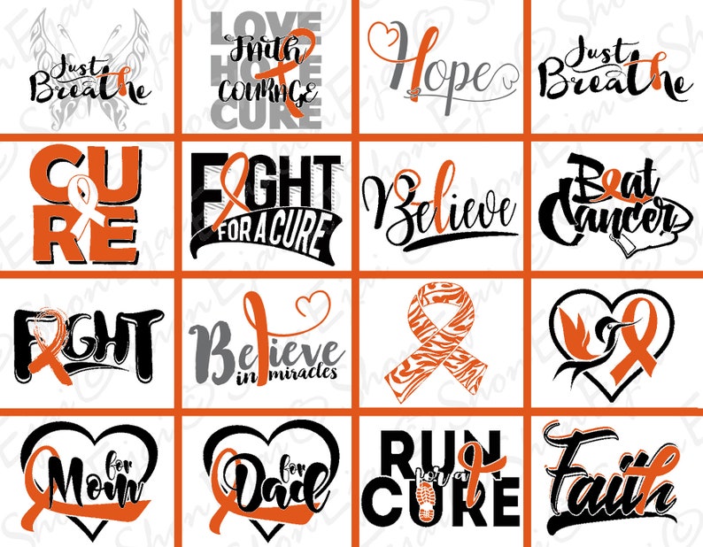 Download Kidney Cancer Leukemia Svg Multiple Sclerosis Rsd Adhd | Etsy