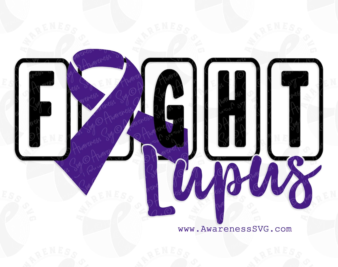 Lupus Fighter Svg Lupus Warrior Png Lupus Ribbon Svg Lupus Etsy