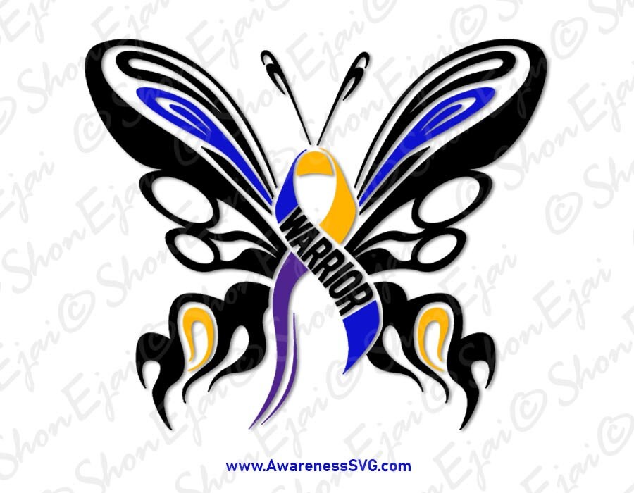 Bladder Cancer Ribbon Svg Bladder Cancer Awareness Svg | Etsy