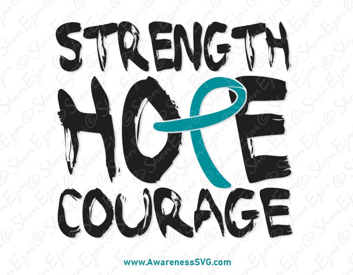 Dysautonomia Ribbon Svg Ovarian Cancer Svg Cervical Cancer | Etsy