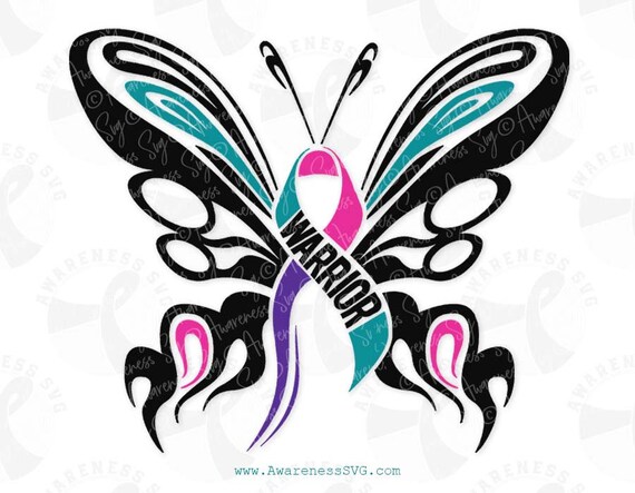 Download Thyroid Cancer Warrior Svg Awareness Svg Thyroid Cancer Etsy