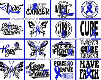 Huntingtons Disease, Transverse Myelitis, Colon Cancer Svg, Alopecia Awareness Svg, Restless Leg Fighter Png, Tuberous Sclerosis, Blue