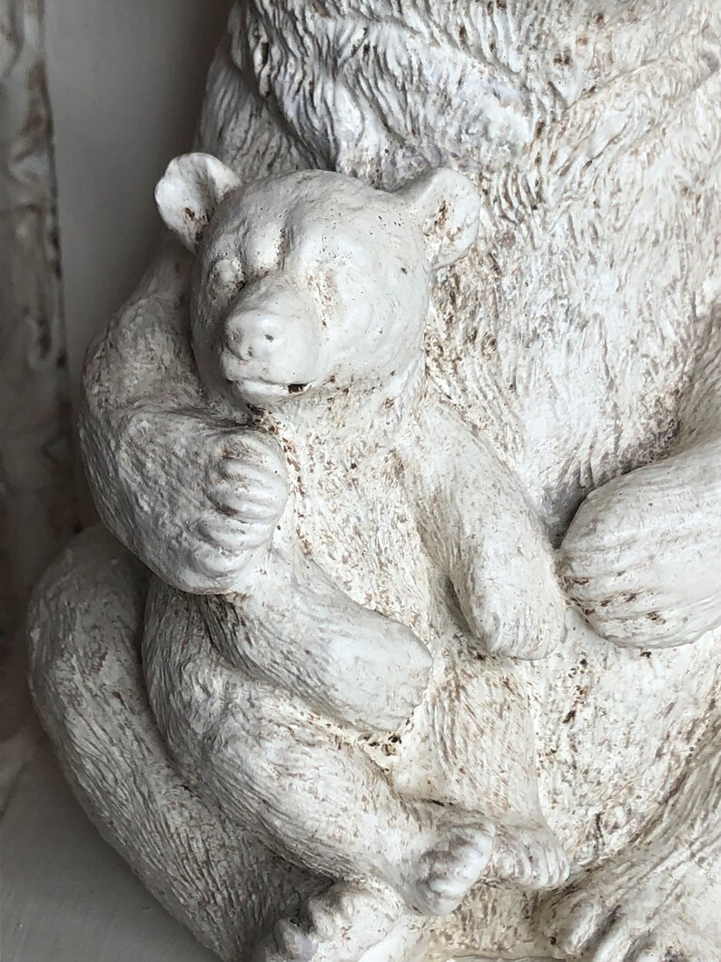 Bear and Cub Bookends / Whimsical Crowned Bear / Childrens Etsy