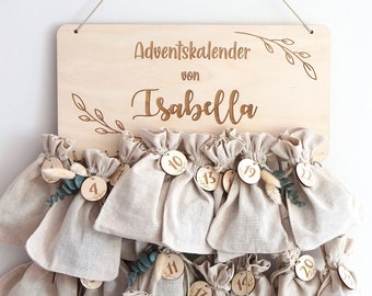 Personalisierter Holz Adventskalender mit Zahlen | DIY Adventskalender| Weihnachtsgeschenk| Adventskalender befüllen