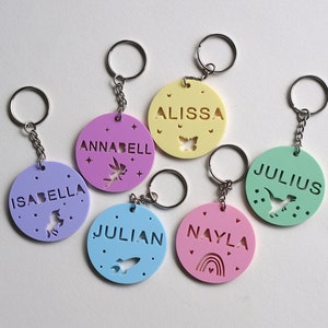 Keychain children personalized / school child 2023 pendant acrylic / gift boy, girl / school enrollment gift idea / school bag