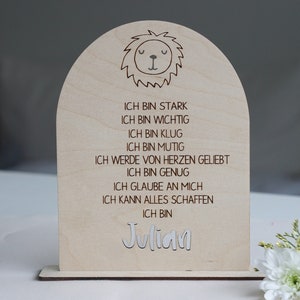 Schoolchild 2022 Gift personalized Wood / Affirmation Encouragement Gift Children Birthday / School Enrollment Gift Idea/ Children's Room Decoration