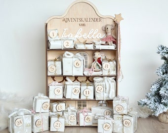 Personalized Wooden Advent Calendar Vintage House/with Numbers | DIY Advent Calendar| Christmas present| Feel the Advent calendar