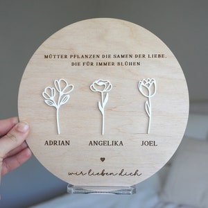 Dia das Mães Personalizado / Presente de Mãe Aniversário Placa de Madeira Quebra-cabeça / Caixa de Presente de Dia das Mães / Cartão de Ideia de Presente Presente de Dia das Mães