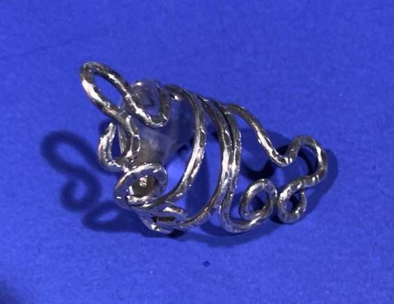 Sterling Silver Fork Ring size 6 - image 4