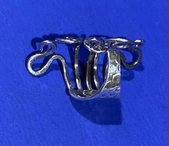 Sterling Silver Fork Ring size 6 - image 6
