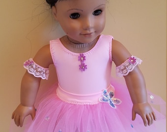 for 18 in.doll,Waltz of the Flowers/Nutcracker Ballet,Christmas favorite!4 options available.Includes tutu,leotard,armbands,flower headpiece