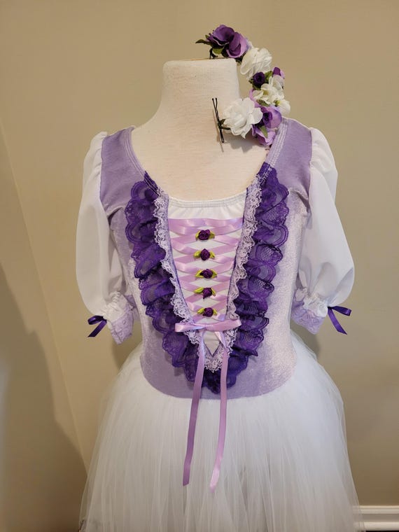 peasant dress purple Peasant Mexican Purple Dress