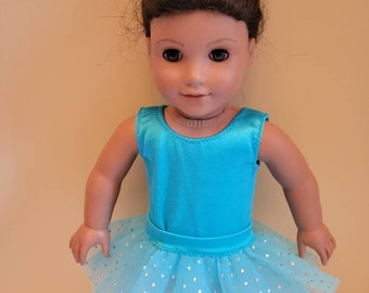 18 inch costume,practice tutu,low back stretch leo, just like the big girls! easy pull on leo and short tulle tutu skirt,choose your color