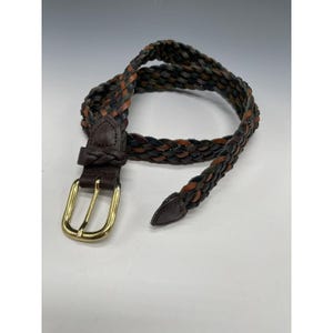 Vintage Capezio Brown Braided Western Gothic Leather Belt w/Silver Accents Capezio | Accessories | Capezio Braided Genuine Leather  main image 4