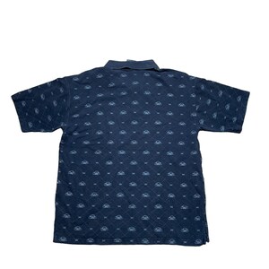 Camisa polo vintage Avirex con estampado integral, talla XL para hombre, manga corta y cuello. imagen 3