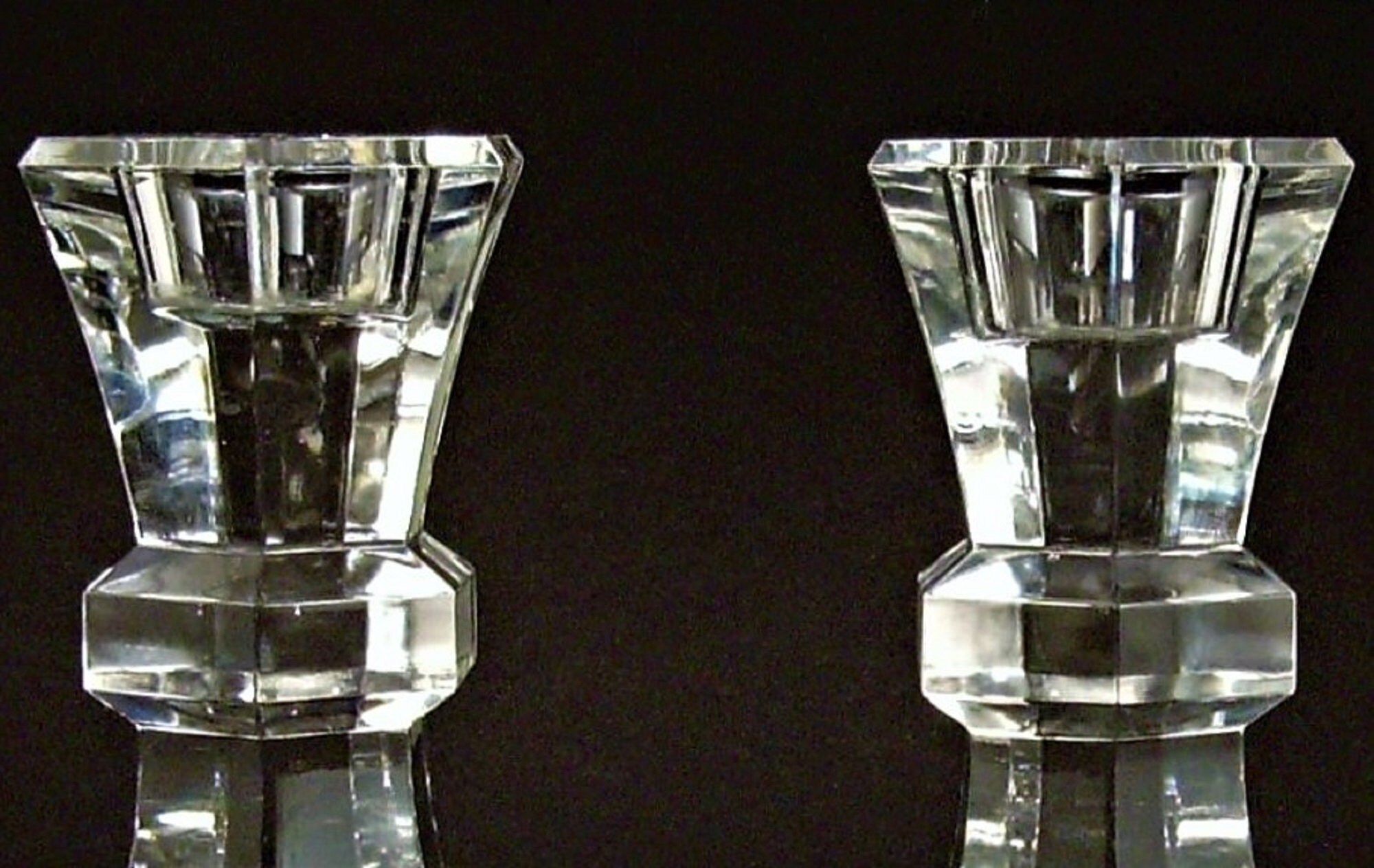 Austrian 24 Lead Crystal Candlesticks by Towle Pattern TOC31 Etsy