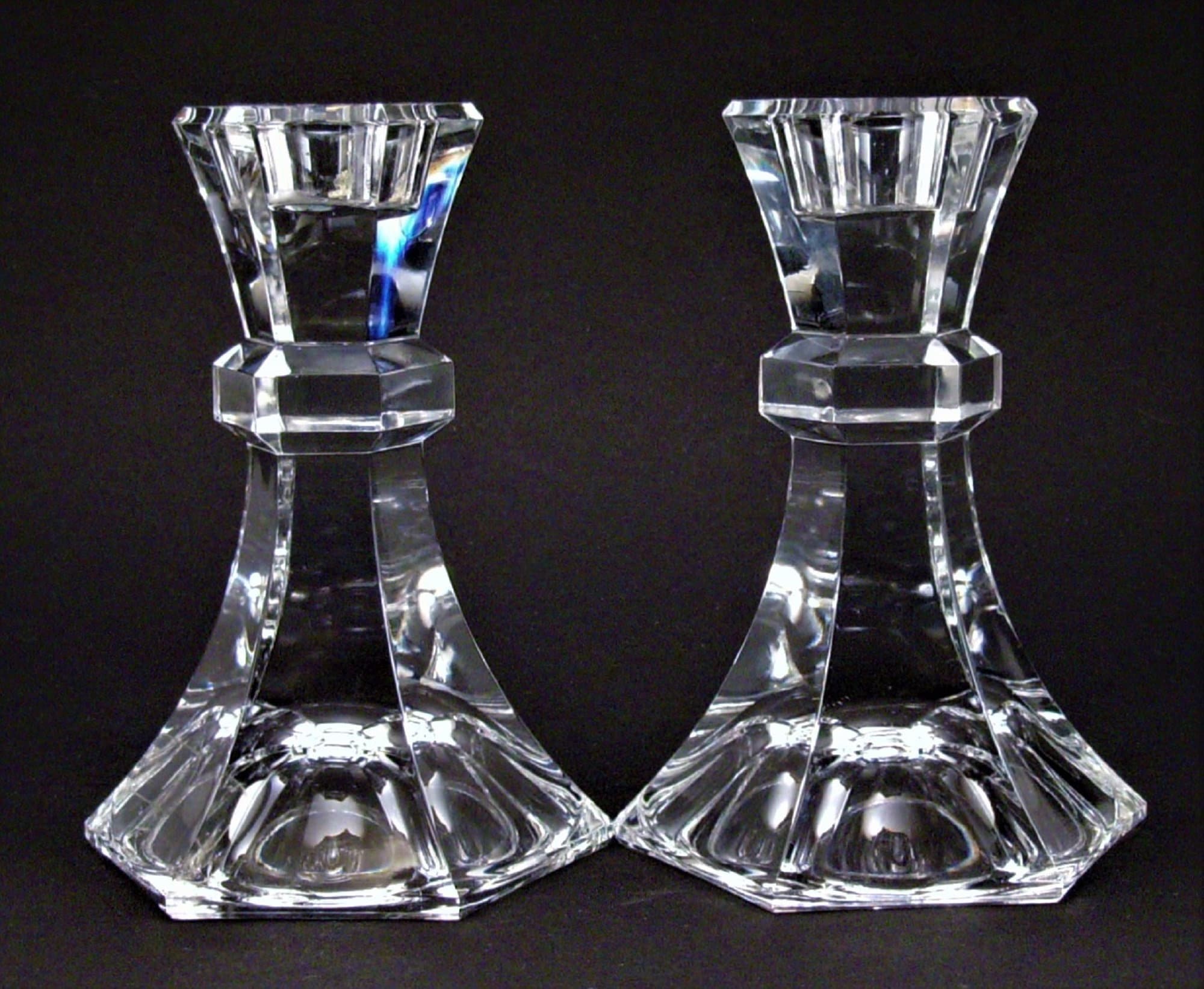 Austrian 24 Lead Crystal Candlesticks by Towle Pattern TOC31 Etsy UK