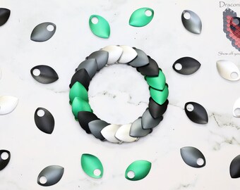 Alloromantic Pride Dragon Scale Stretch Bracelet - Premium Anodized Aluminum