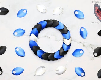 Leather Pride Dragon Scale Stretch Bracelet - Premium Anodized Aluminum