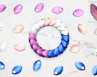 Drag Pride Dragon Scale Stretch Bracelet - Premium Anodized Aluminum