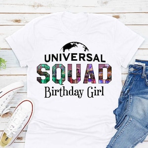 Custom Universal SQUAD Family Matching Shirt, Universal Bound Family Vacation Shirts. Universal Personalized Matching Shirts. DT192