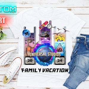 3in1 Custom Universal Family Shirt, 2024 Universal Family Vacation Shirts. Universal Personalized Matching Family Shirts. DT214