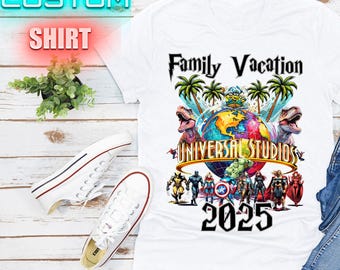 Custom Family Matching Universal Shirts, Birthday Squad Spring Break Crew Family Vacation Personalized Universal Shirt, First Trip. DT311