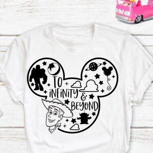 To infinity and Beyond Toy Story Inspired Custom, Disney Toy Story Matching Shirt. First Disney Trip. DT94