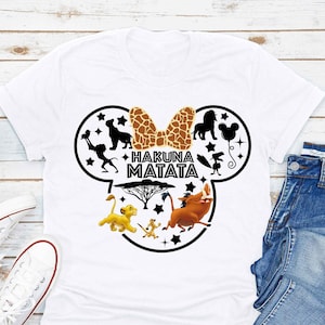 Disney Lion King Hakuna Matata Pumba Timon Simba Shirt. Disney Family Trip. Disney Vacation Matching Shirts. DT169