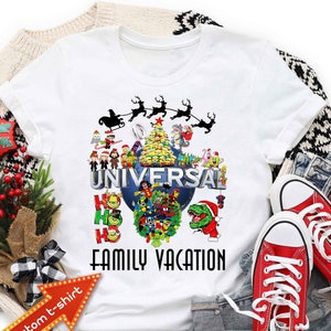 NEW Universal Christmas Super Heroes Personalized Universal Family Shirt, Christmas Family Vacation Personalized Matching Shirts. DT235
