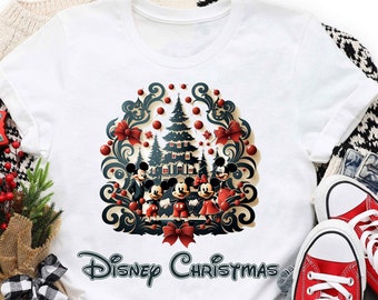 Disney Christmas Shirt. Custom Christmas Tree Family Shirts, Disney Matching Family Christmas Vacation Tees, Disney Cruise Christmas. DT260