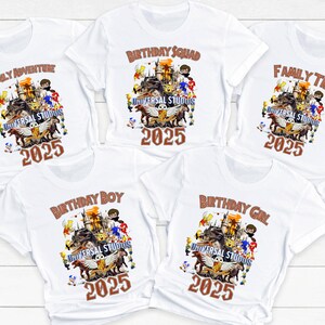 2025 Custom Universal Family Matching Shirt, Universal Family Vacation Shirts. Universal Personalized Matching Shirts. Universal Trip. DT246