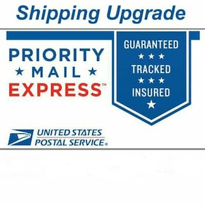 Priority Express Mail UPGRADE voor A tot Z Shirts klanten alleen van gratis First Class verzending
