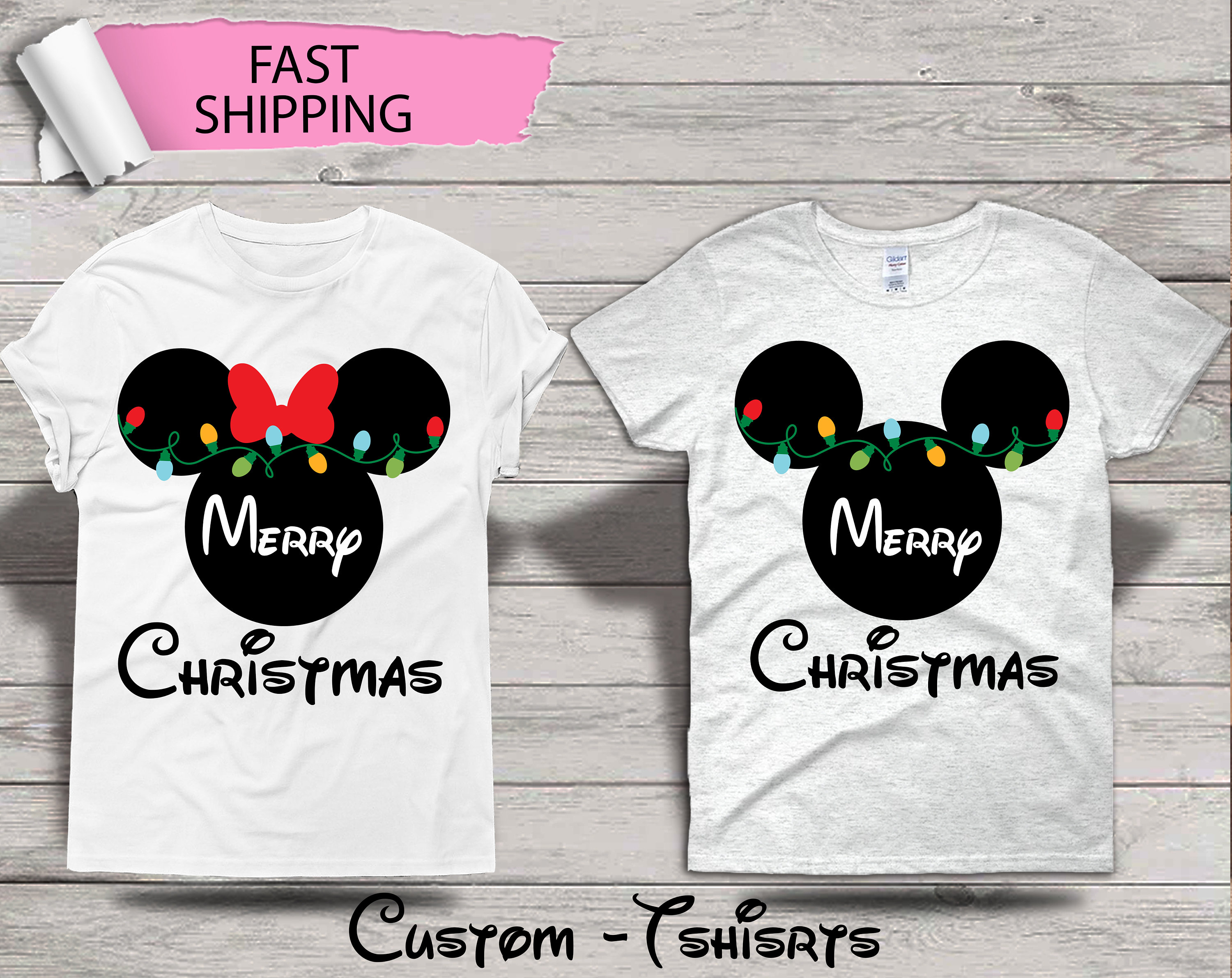 Family Disney Christmas Shirts Matching Christmas Shirts Etsy