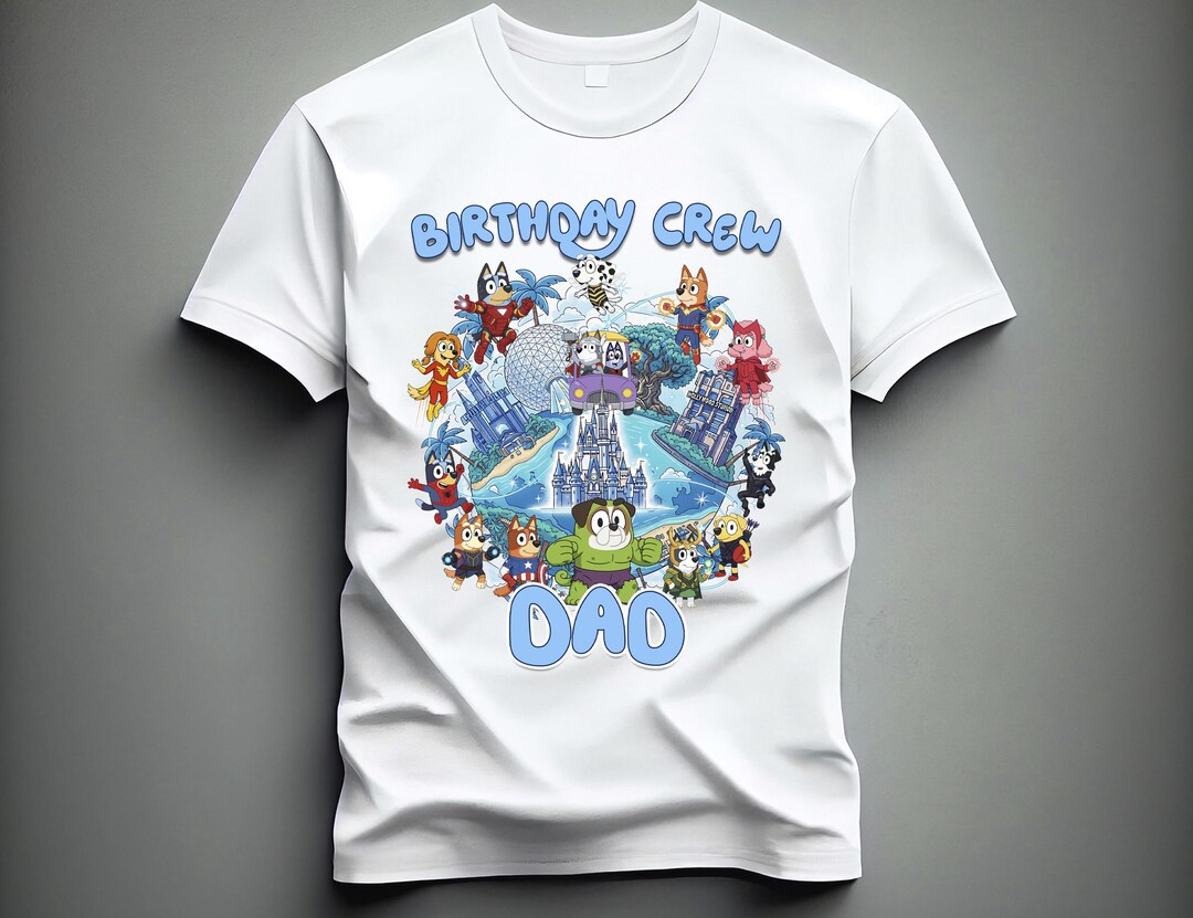Blue Super Heroes 2025 Disney Family Vacation Matching Shirts, Birthday ...