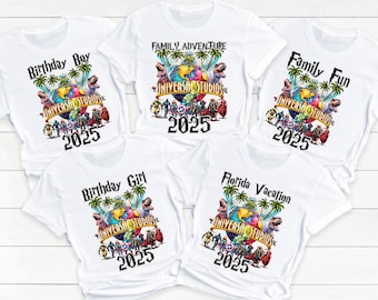 Custom Family Matching Universal Shirts, Birthday Squad Spring Break Crew Family Vacation Personalized Universal Shirt, First Trip. DT311